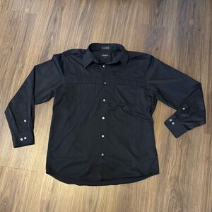 DKNY Men’s Dress Shirt Medium Black
